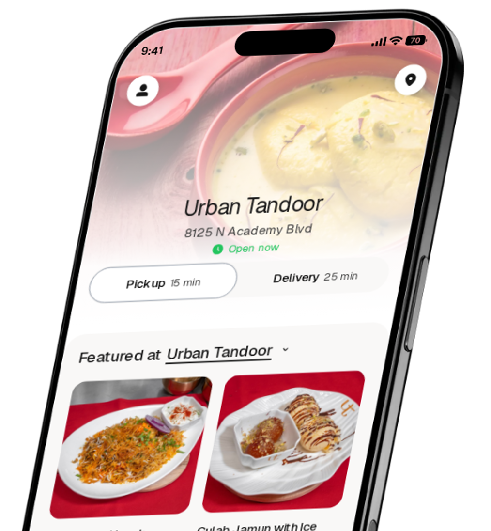 Urban Tandoor app preview